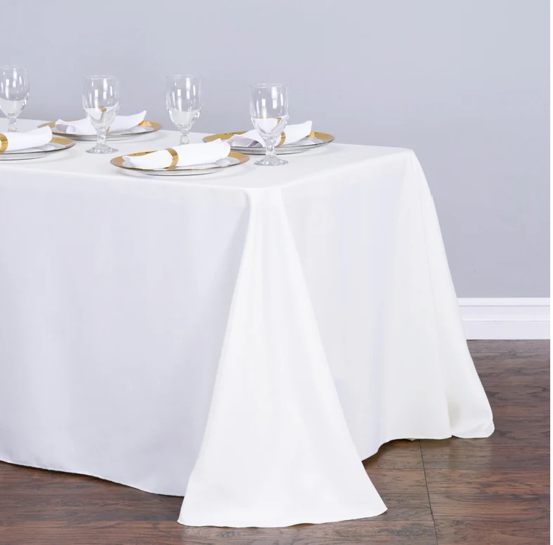White Rectangle Tablecloth